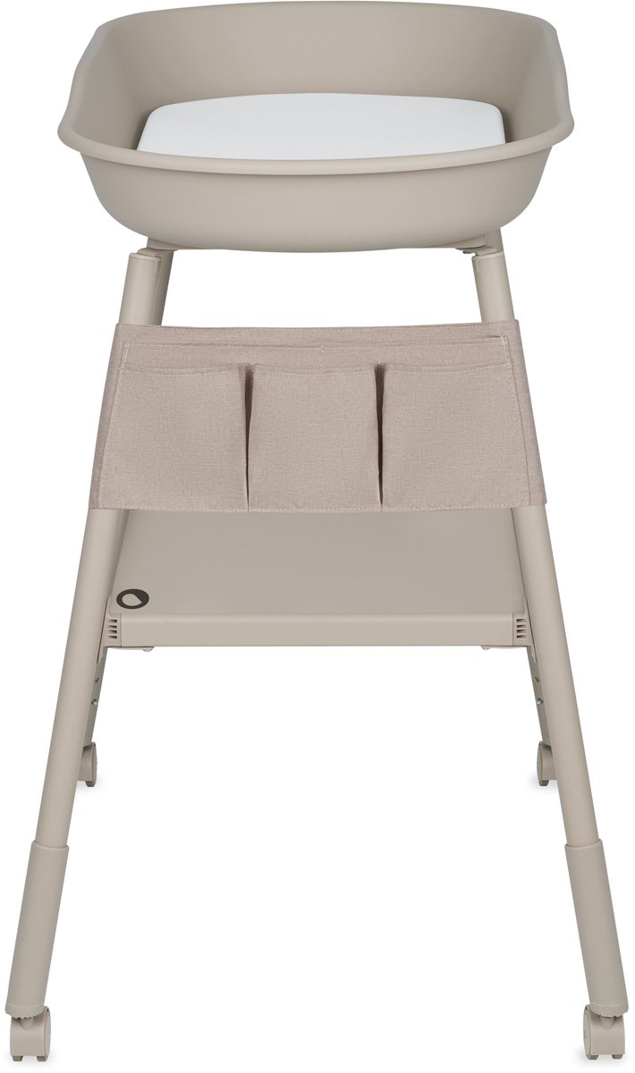 Lionelo Rosie Vrijstaande Verschoontafel – Aankleedkussen – Schuimmatras, Organizer & Afneembare Zij-Caddy – 4 Wielen met Rem – Verstelbare Hoogte – Veilig & Modern – Voor Baby’s tot 11 kg