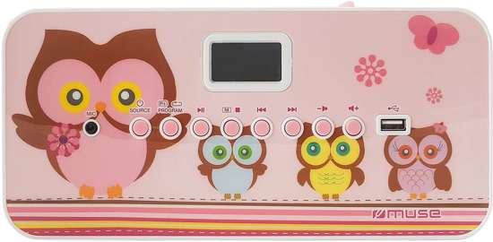 Muse draagbare kinderradio M-29 KP meisjes roze - met microfoon
