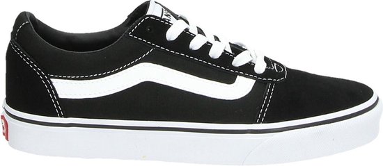 Vans Ward Suede/Canvas Dames Sneakers - 39 - Black/White