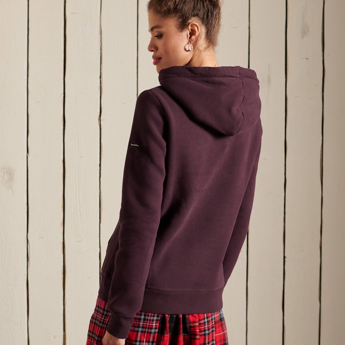 Superdry Dames Trui Vl Boho Sparkle Hood - Maat S
