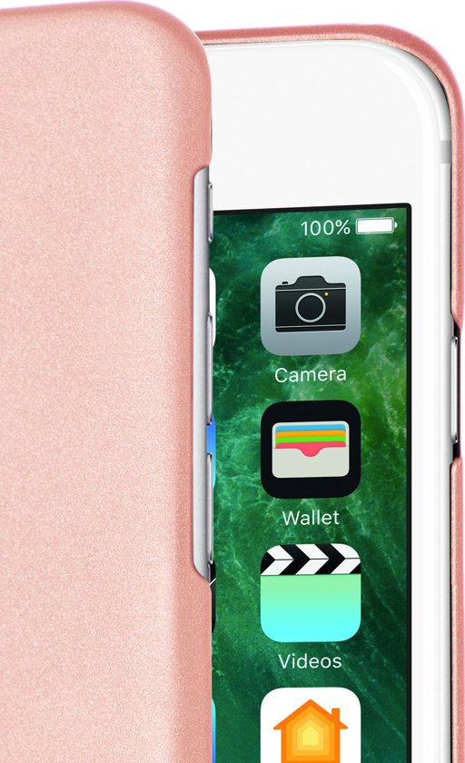 Azuri Metallic Cover - Goud Roze - iPhone 7 en iPhone 8