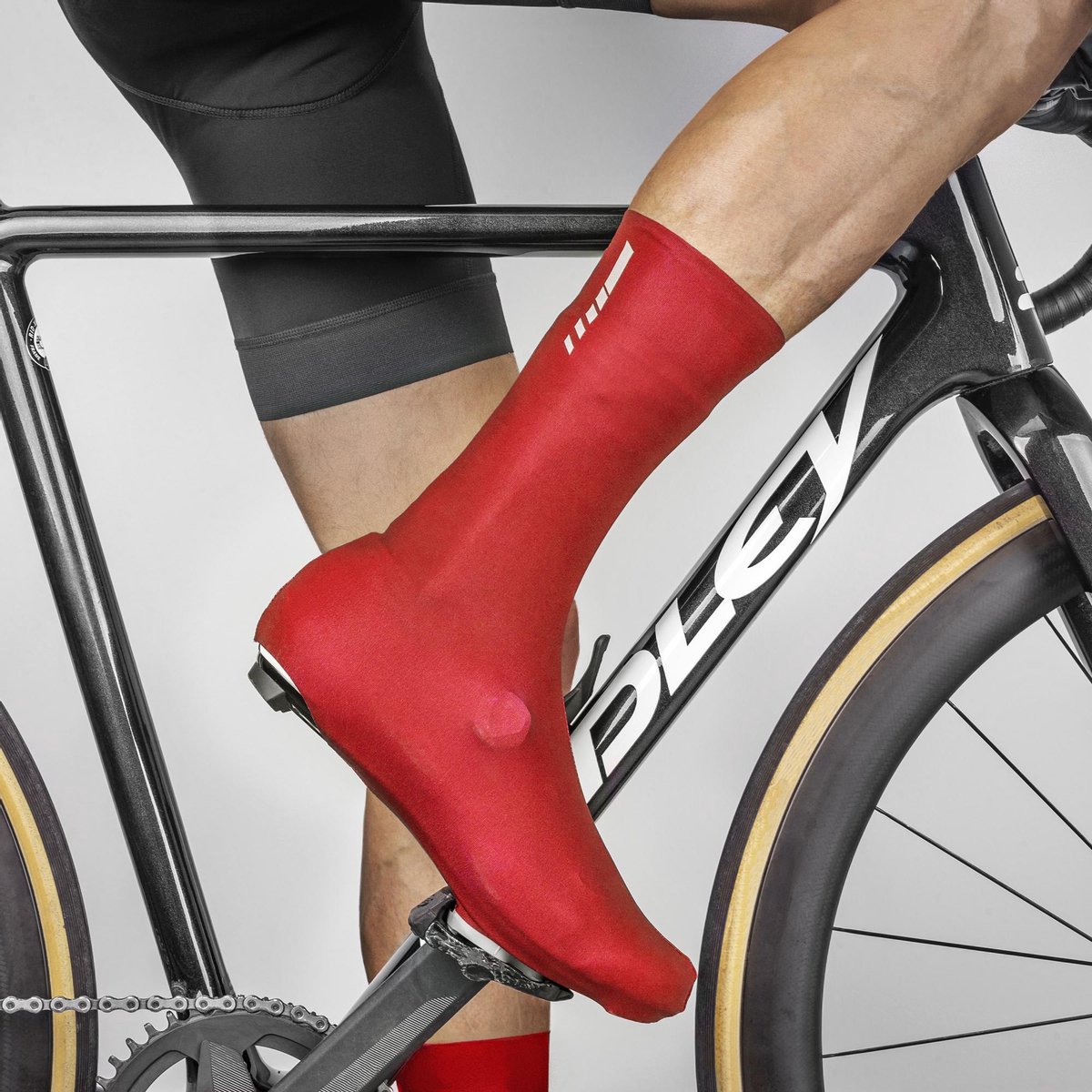 GripGrab - Maat S - GripGrab Race Aero TT Race Day Lycra Overschoen 2 - Rood - Unisex