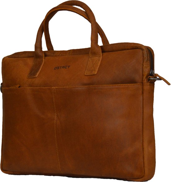 DSTRCT Limited Laptoptas - 17 inch - Cognac