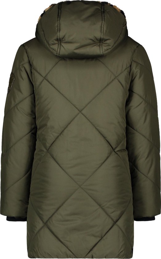Flo Meisjes Winterjas Maat 110  - Army