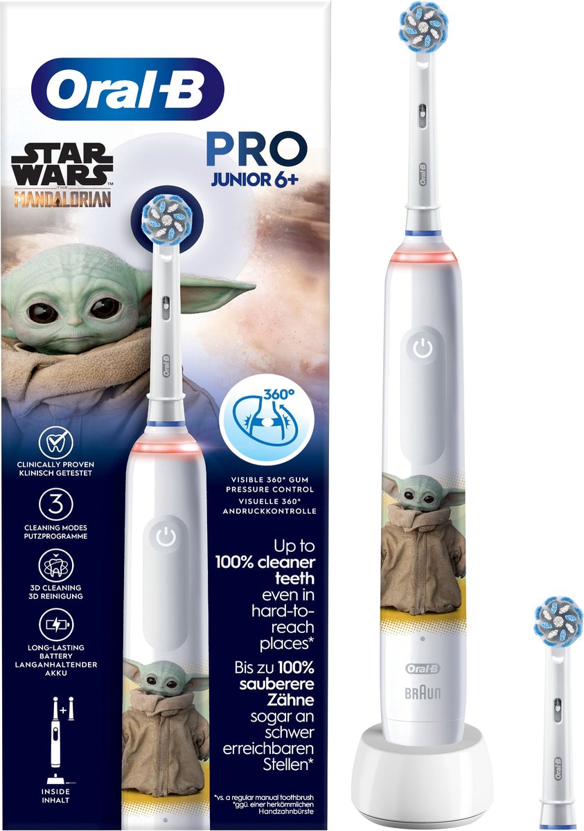 Oral-B Pro Junior - Star Wars - Elektrische Tandenborstel - Voor Kinderen Vanaf 6 Jaar