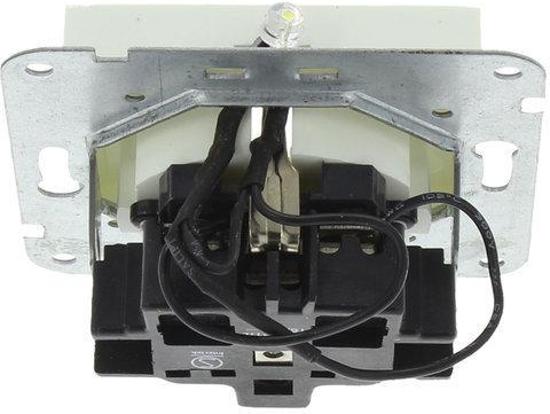 Exin Riva contactdoos led, Inbouw, 1-voudig, randaarde polarwit