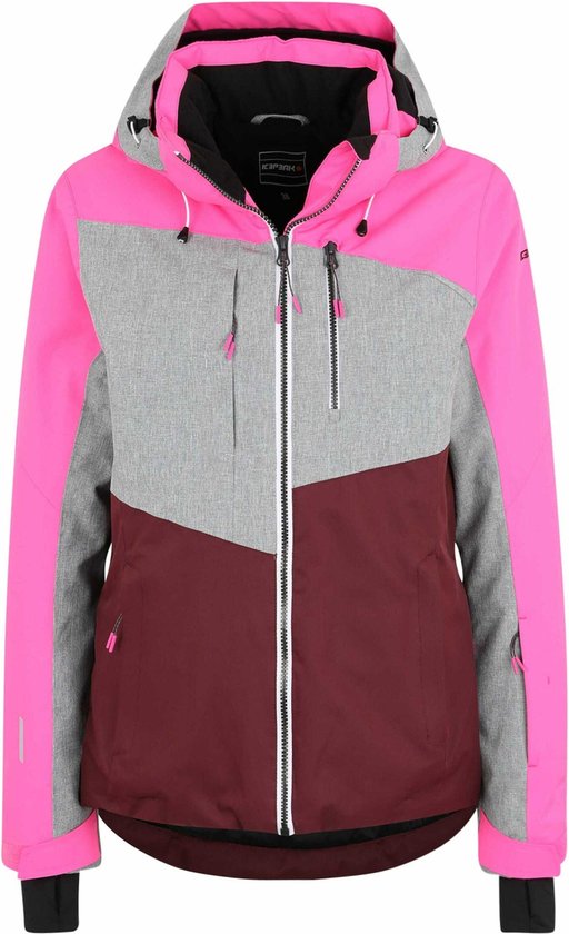 Icepeak Calion -34 - Dames Ski jas - Roze/Grijs