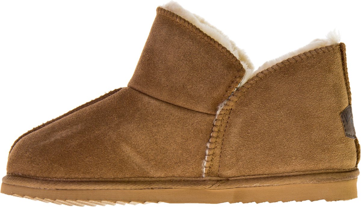 Warmbat  - Maat 39 Willow Women Suede Dames Sloffen - Cognac