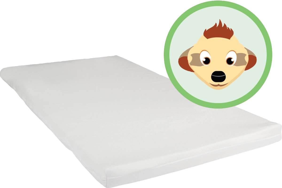 matras, kussen, tweepunt, katoenen, wit