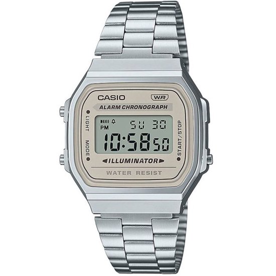 Casio Casio Collection Vintage A168WA-8AYES Horloge - Staal - Zilverkleurig - Ø 35 mm