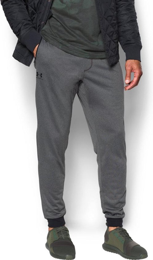 Under Armour Sportstyle Tricot Jogger Sportbroek Heren - Carbon Heather - Maat M