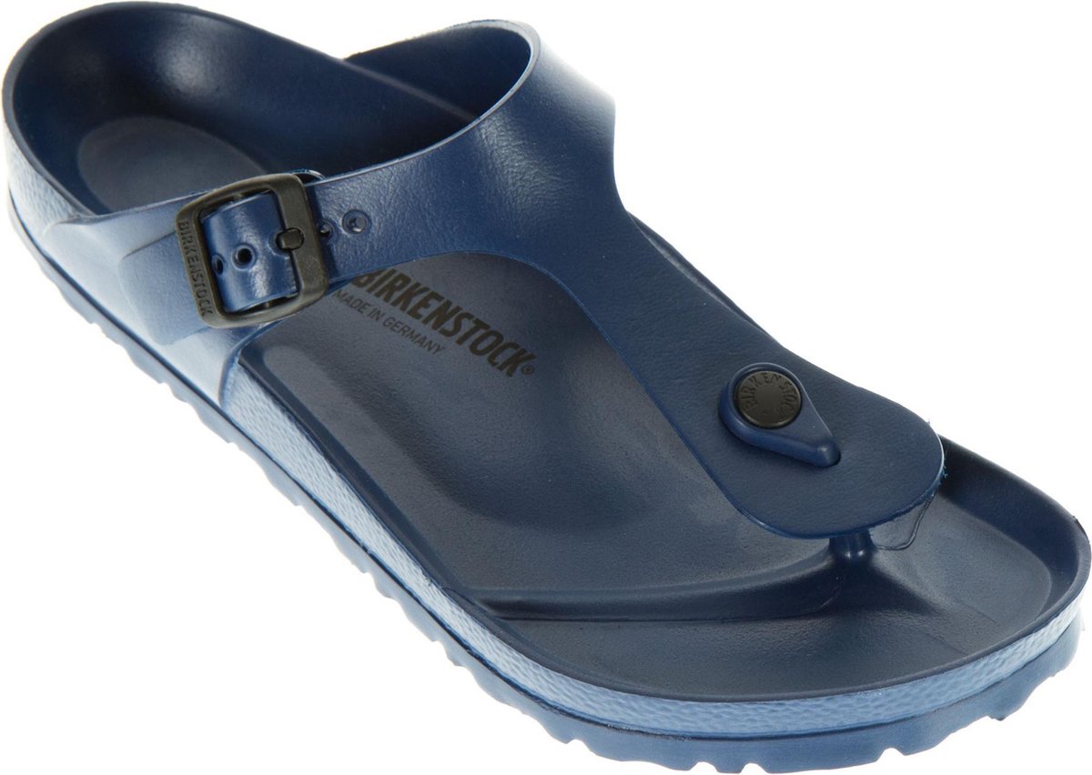 sandaal, slip-on, blauw, rubber, sandalen