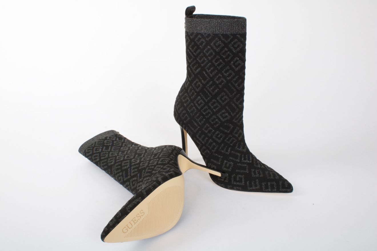 Guess - Maat 38 - Semmiy2 Dames Enkellaarzen/Hak - Zwart