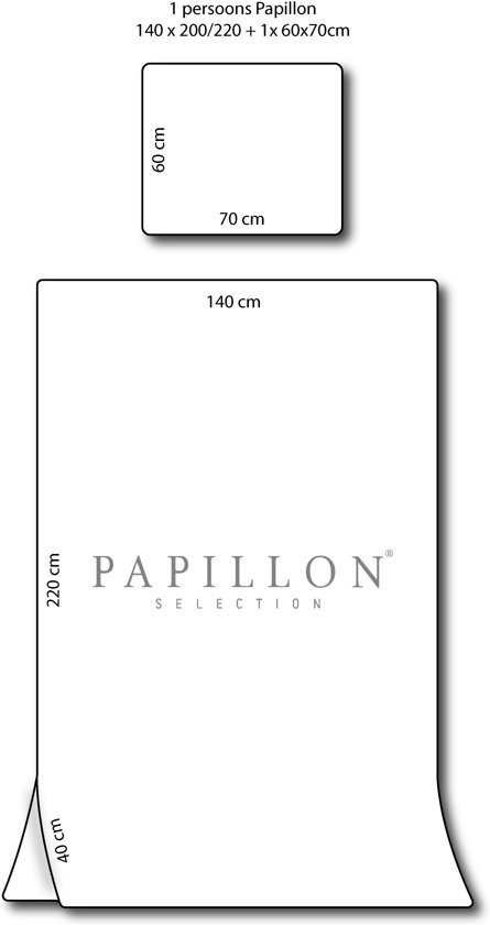 Papillon San Francisco - dekbedovertrek - eenpersoons - 140 x 200/220 - Zand