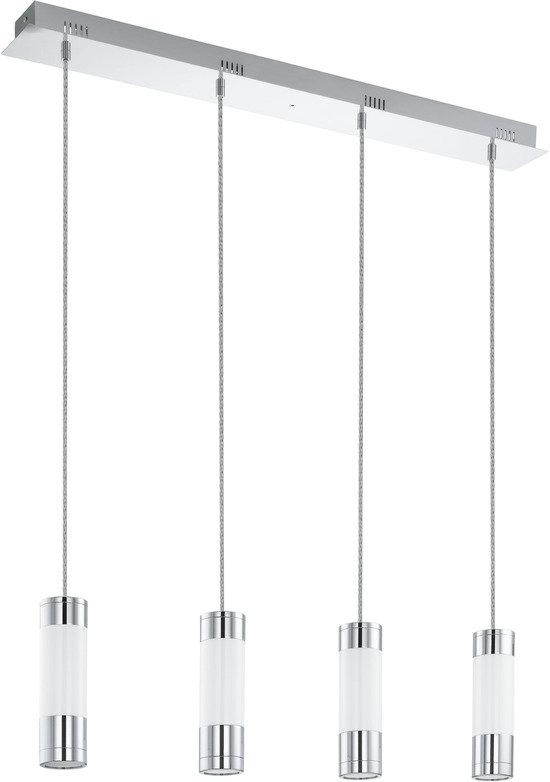 EGLO Fosforo - Hanglamp - 4 Lichts - Chroom - Wit