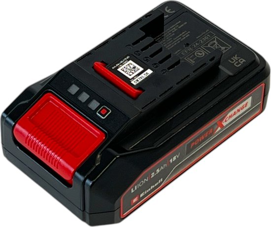 Einhell 2.5 Ah Accu - Power X-Change - 18 V/Li-ion - Max. vermogen: 720 W - Active Accu Management S