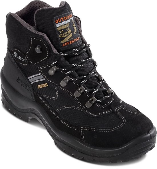 Grisport - Maat 40 - Torino Mid Wandelschoenen - Unisex - Zwart