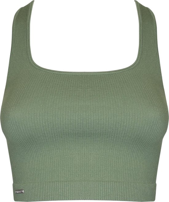 MAGIC Bodyfashion - Maat M - Lounge Crop Tanktop Green Vrouwen