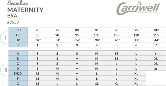 Carriwell - Maat M - Meegroeibh - White