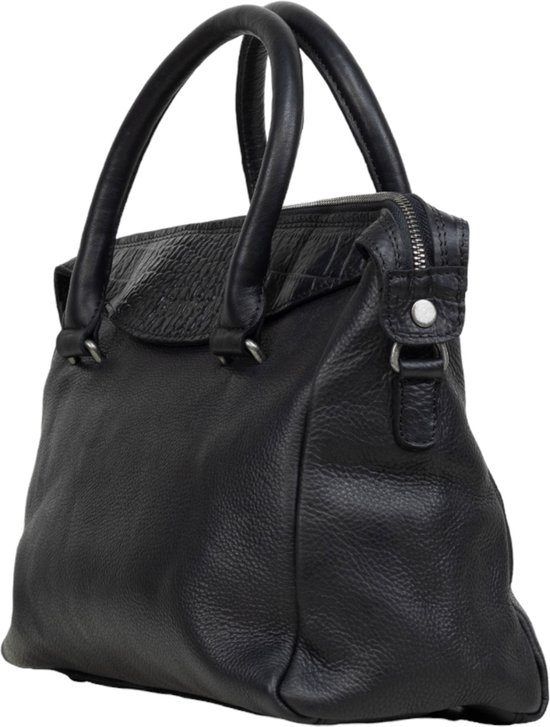 DSTRCT Raider Road Handtas Leer Zwart