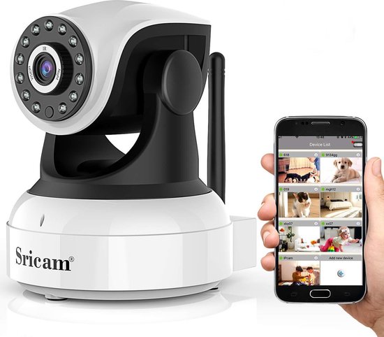 IP-camera met bewegingsdetectie - babyfoon - draadloze camera met wifi ondersteuning + app