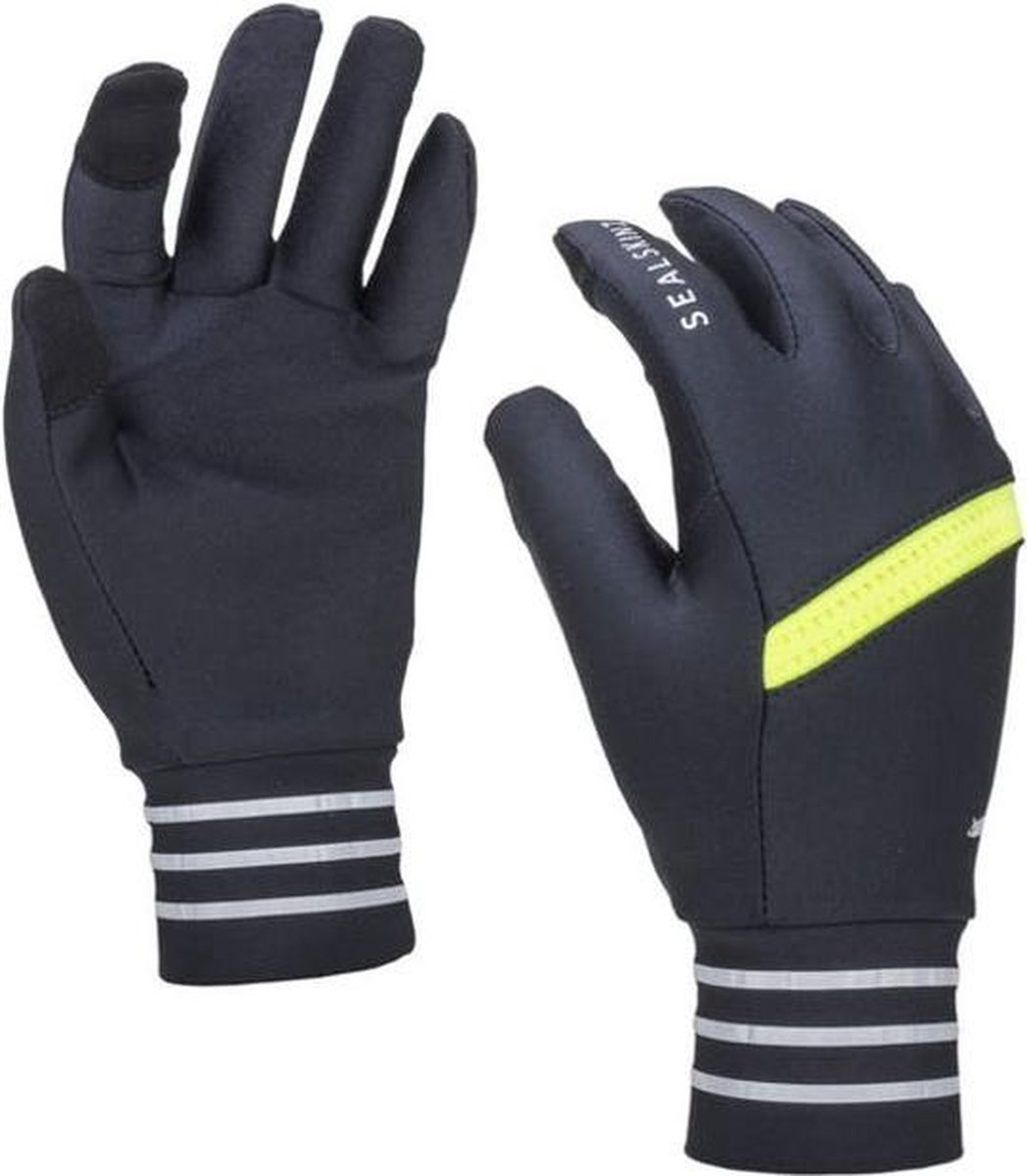  winterhandschoenen, handschoenen, reflecterende band, neon accent, waterbestendig
