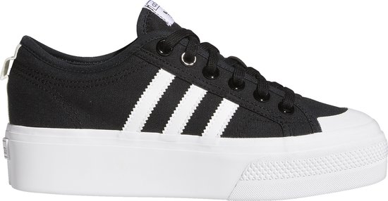 adidas - 40 - Originals Nizza Platform Schoenen - Dames - Zwart