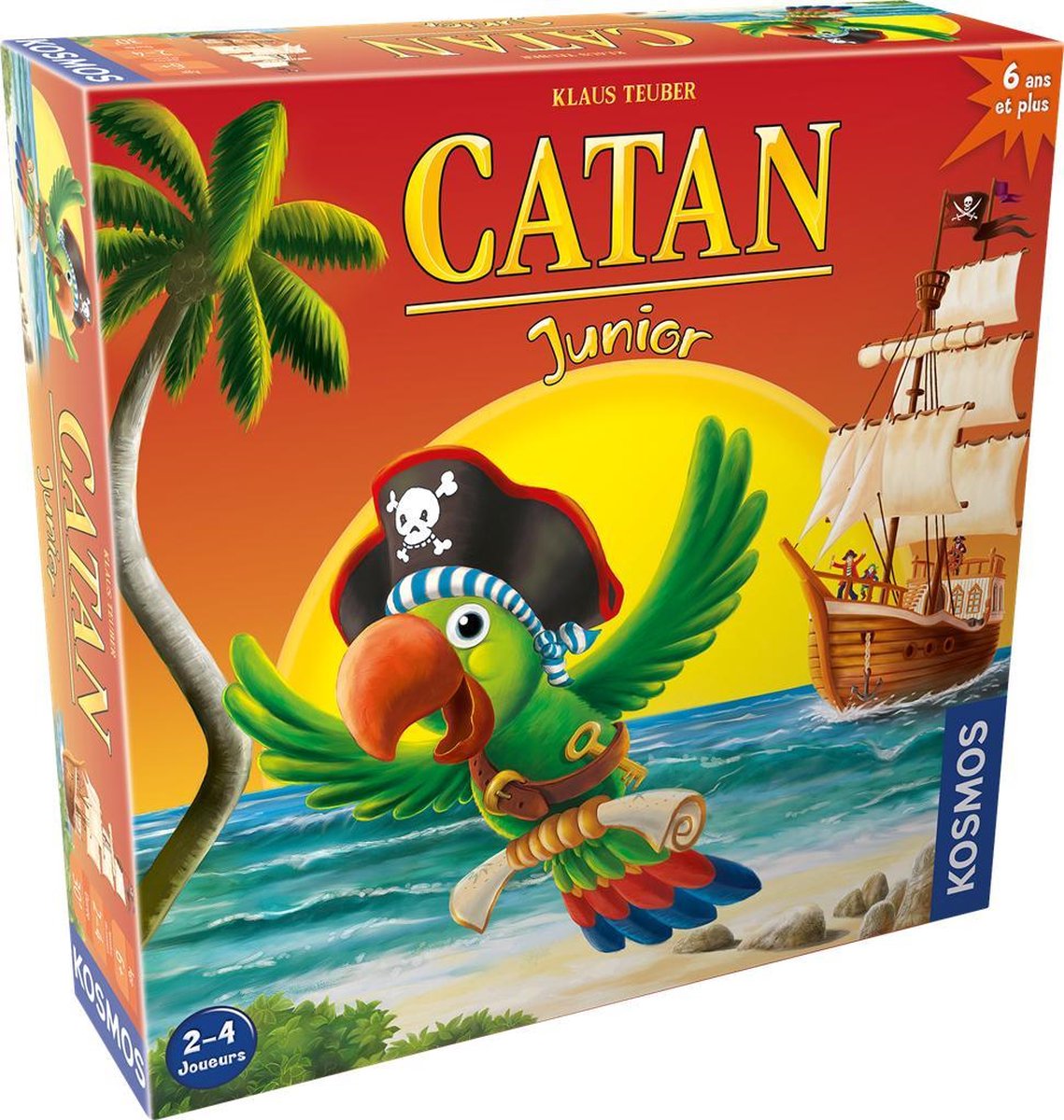 papegaai, piraat, schat, zonsopgang/zonsonder, bordspel