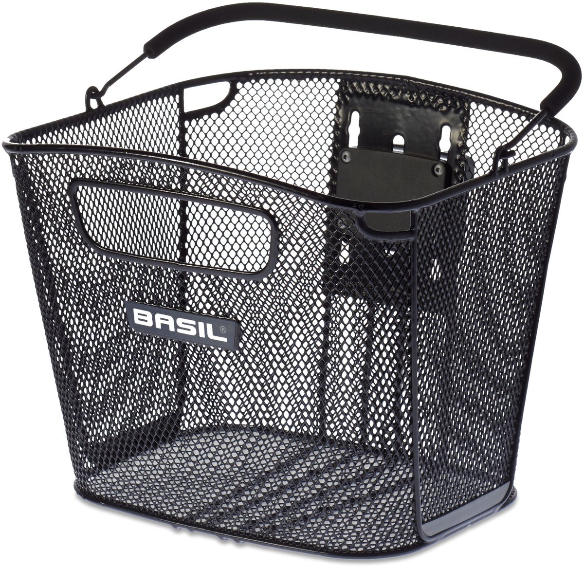 fietsmand, metaal, mesh, zwart, onderdrager