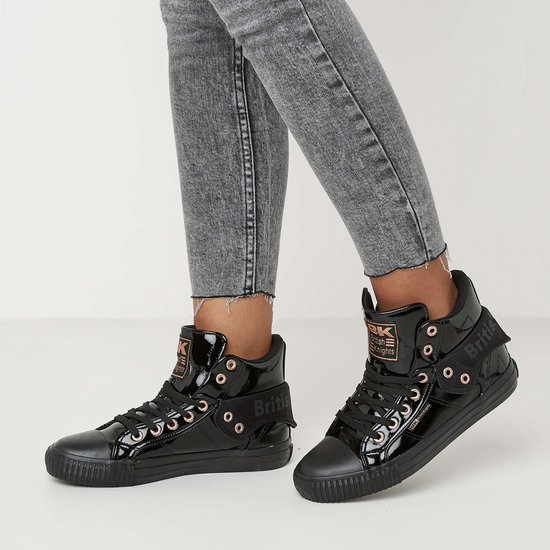 British Knights Dames Lak Sneakers - Zwart - Maat 38