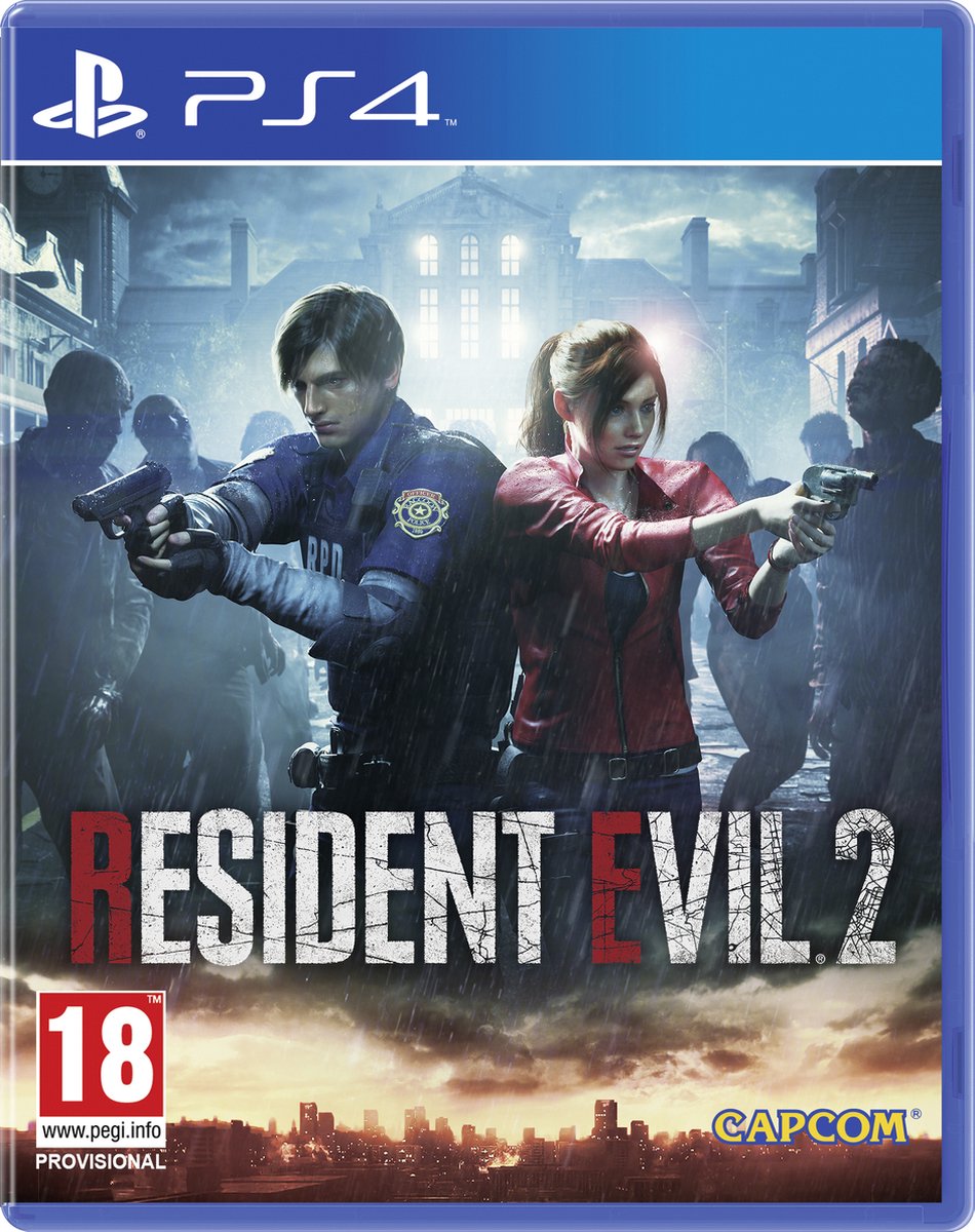 ps4, game, cover, Resident Evil 2, age18plus