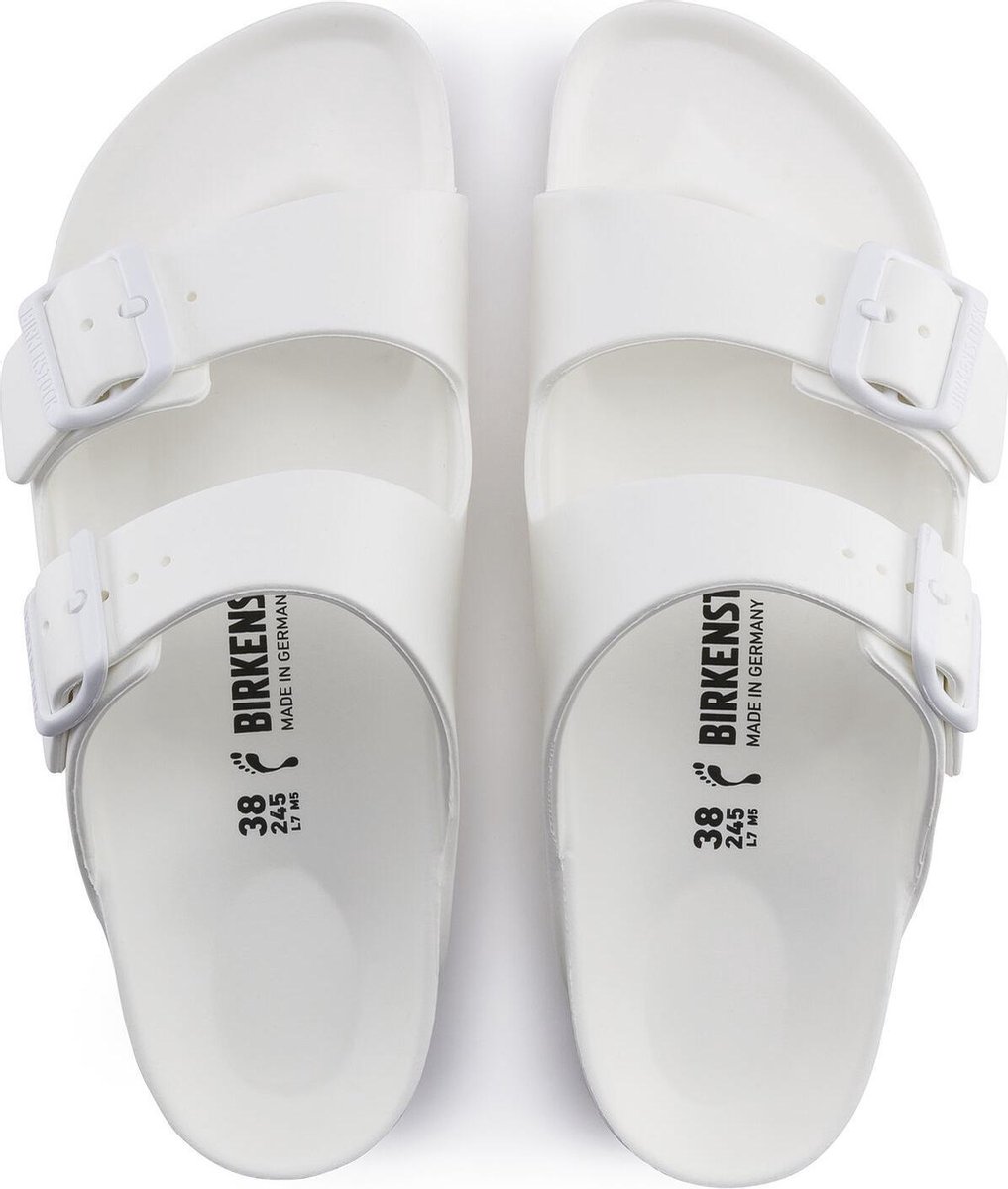 Birkenstock - Maat 38 - Arizona EVA Dames Slippers Small fit - White