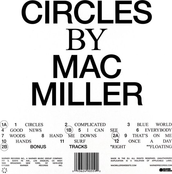 Mac Miller - Circles (LP)