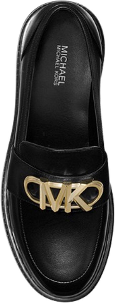 Michael Kors - Maat 40 - Parker Leather Loafer Dames Schoen - Zwart