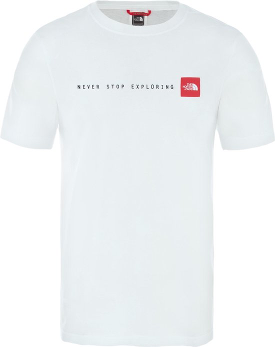 t-shirt, white, short-sleeve, graphic print, logo patch