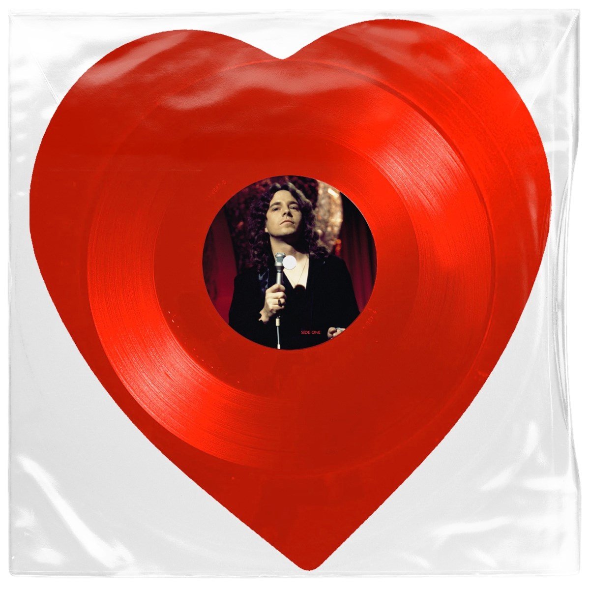 hart, plaat, vinyl, rood, plaatinho