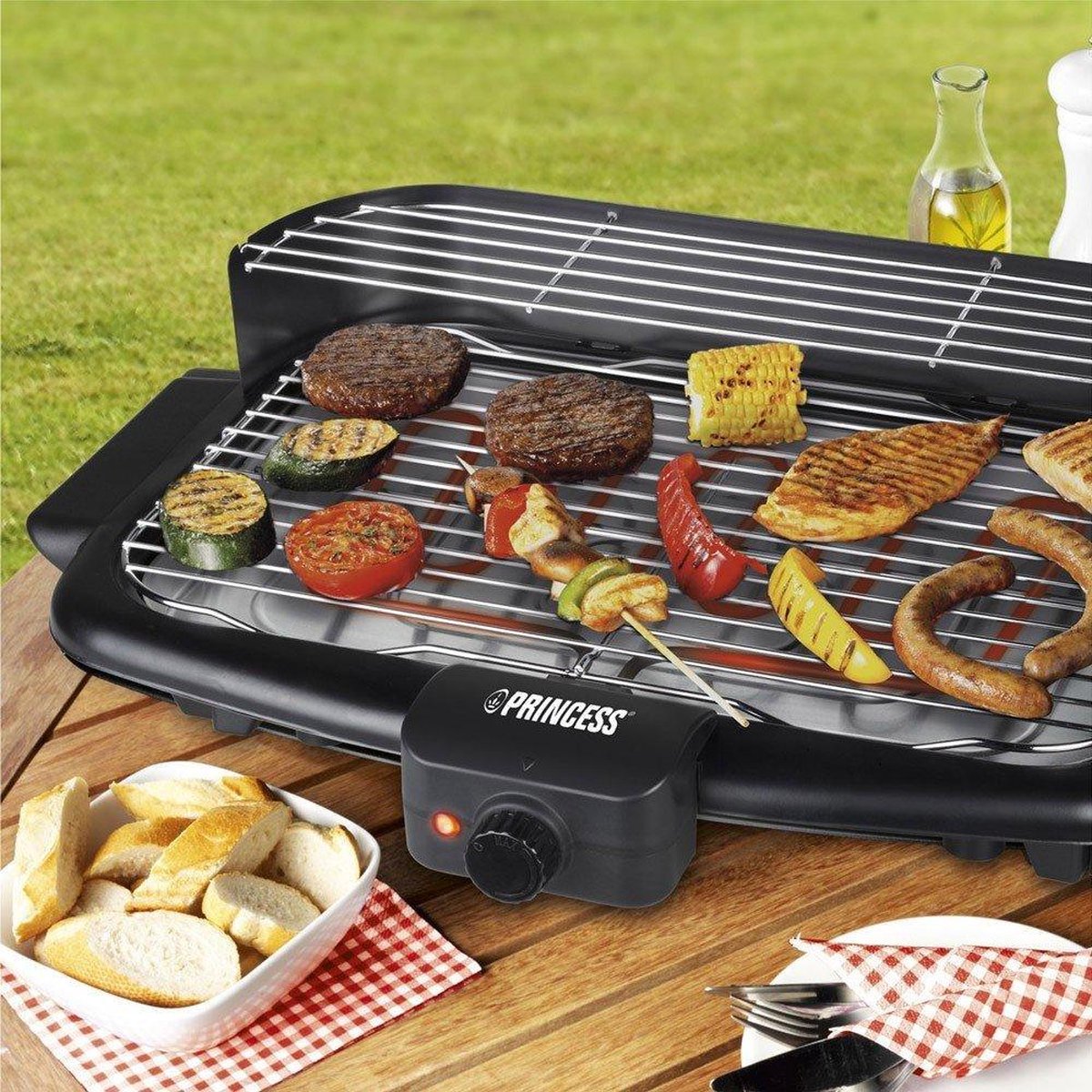 Princess 112247 - Elektrische Barbecue - Grilloppervlak (LxB) 47 x 28 cm