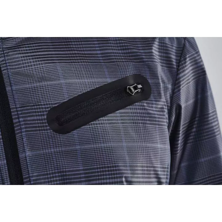 Craft Ride Wind Jacket Black/Gravel Maat M Fietsjas - Heren