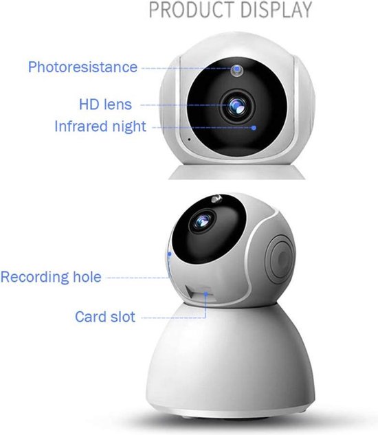 IP-camera met bewegingsdetectie - babyfoon - draadloze camera