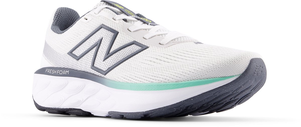 sneaker, running shoe, mesh, white, neutraal grijs
