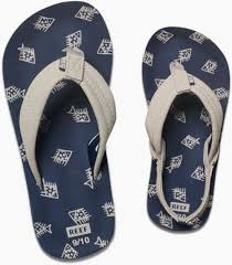 Reef Slippers Kinderen AHI - Navy Fish mt 28/29