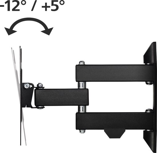 Hama TV-muurbeugel volledig beweegbaar 1 ster 2 armen VESA 200x200 zwart