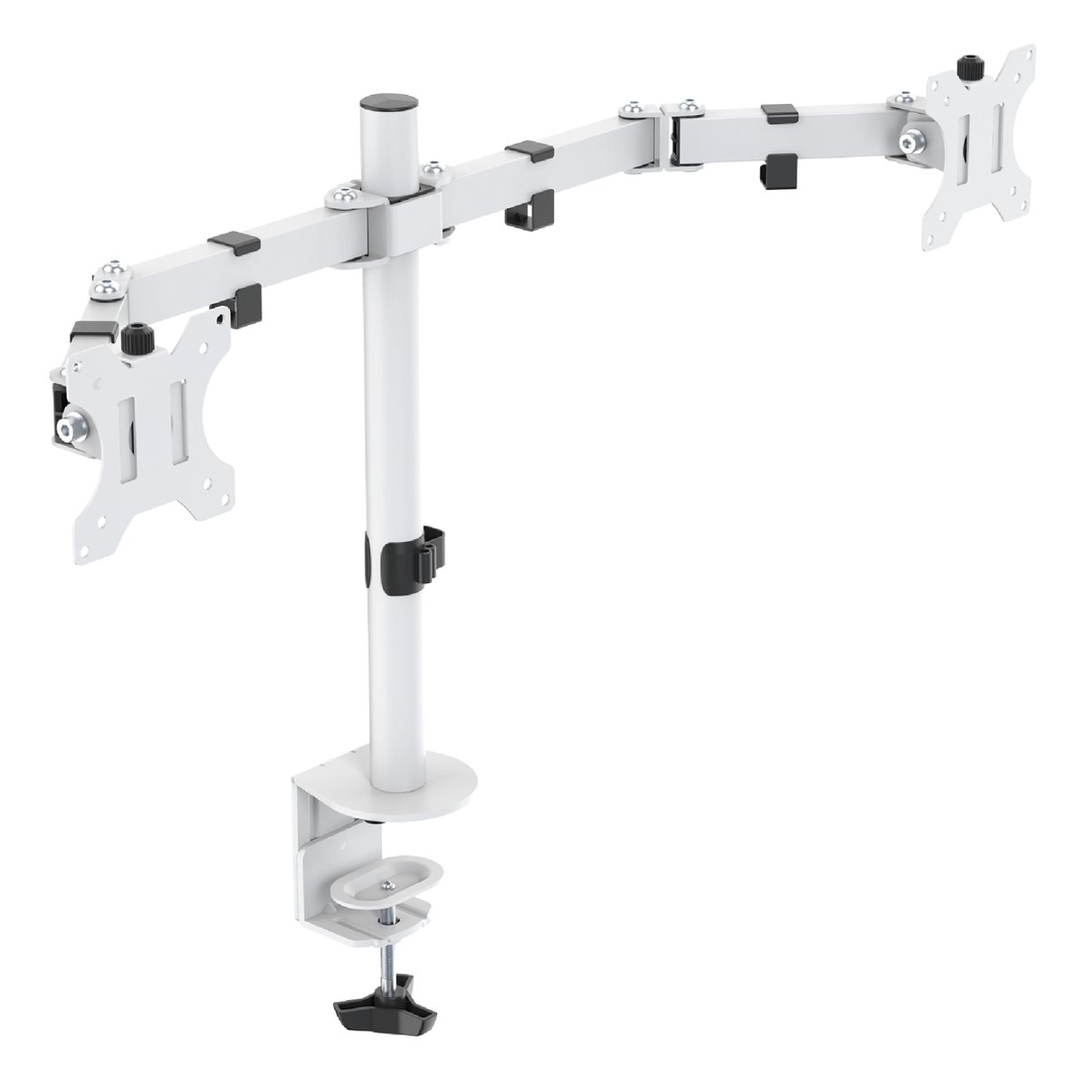 tv-arm, monitor arm, klem, verstelbaar, wit