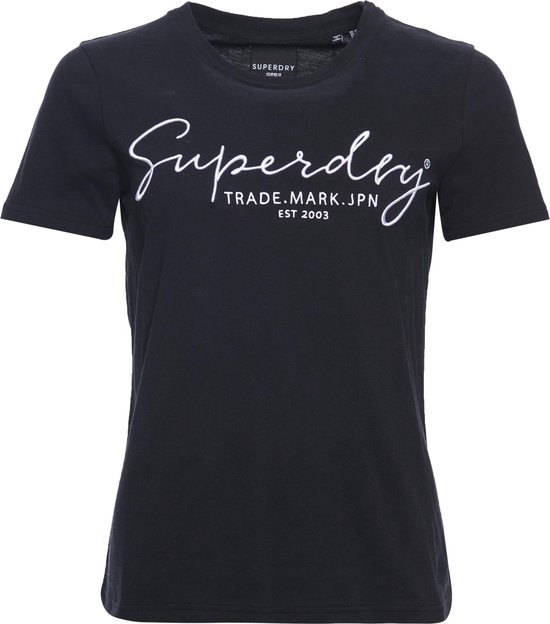 Superdry Alice Script Dames T-shirt - Maat S