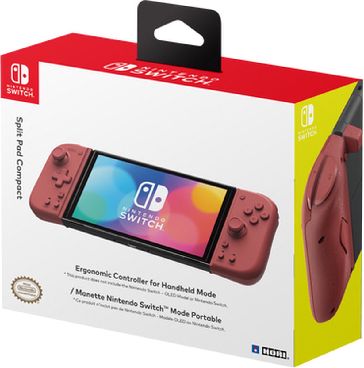 Hori Split Pad Pro Compact - Switch Controller - Abrikoos Rood - Nintendo Switch/Switch OLED