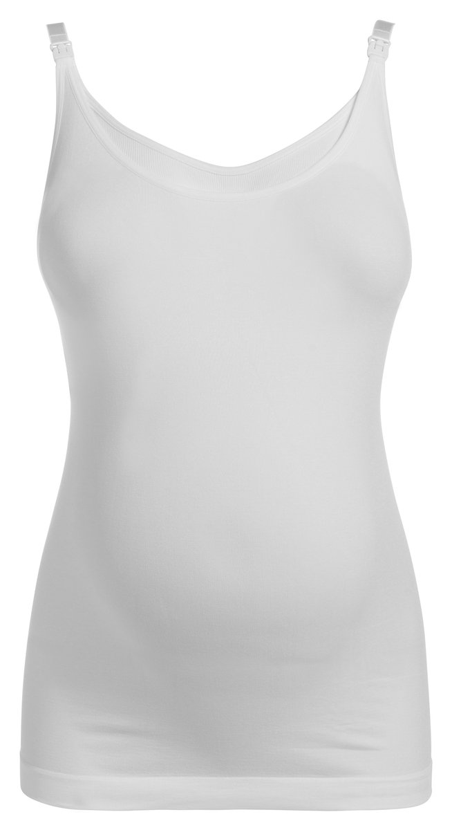 tanktop, wit, mouwloos?