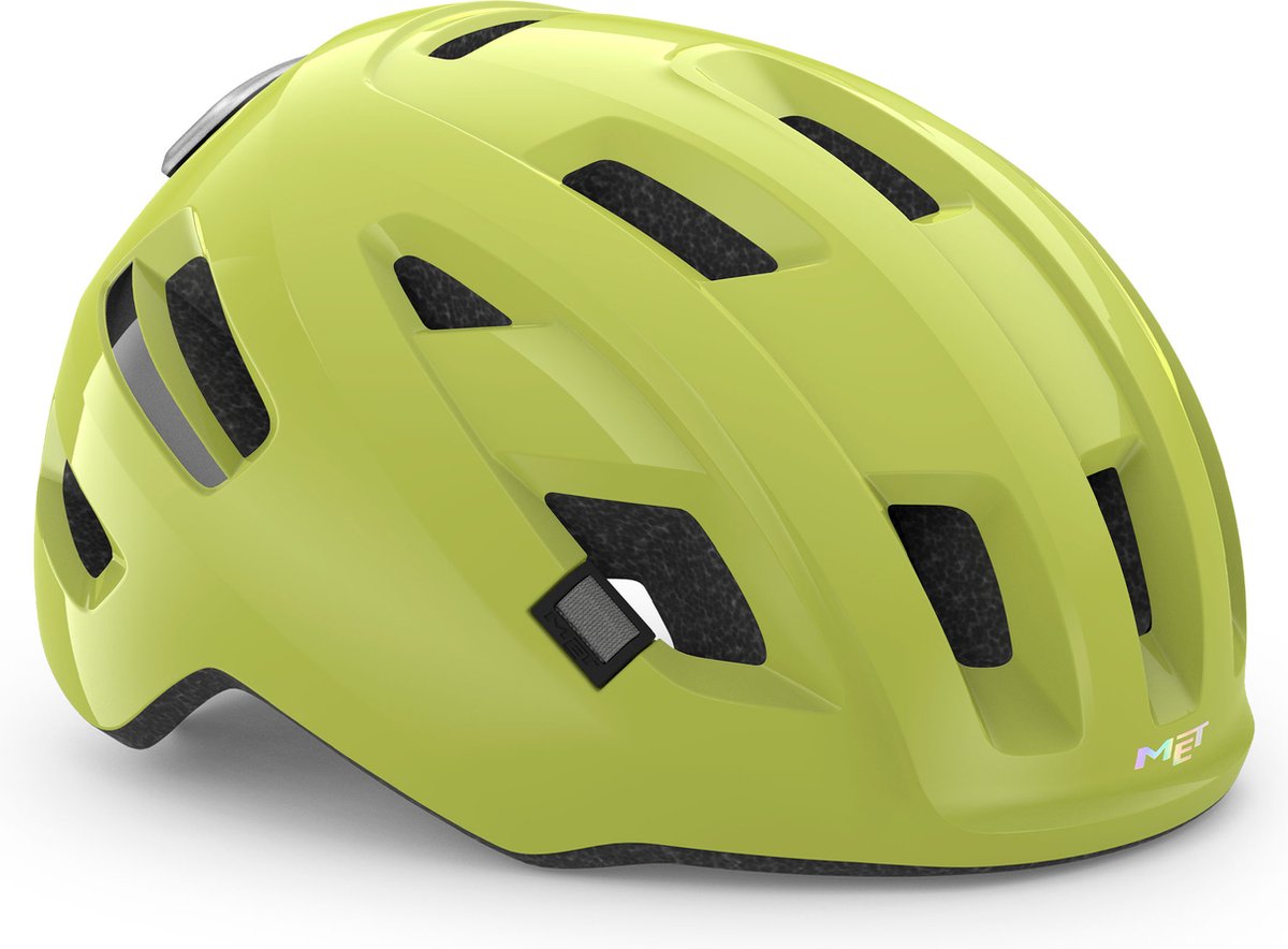 fietshelm, veiligheidshelm, kinderhelm, ventilatiegaten, groen