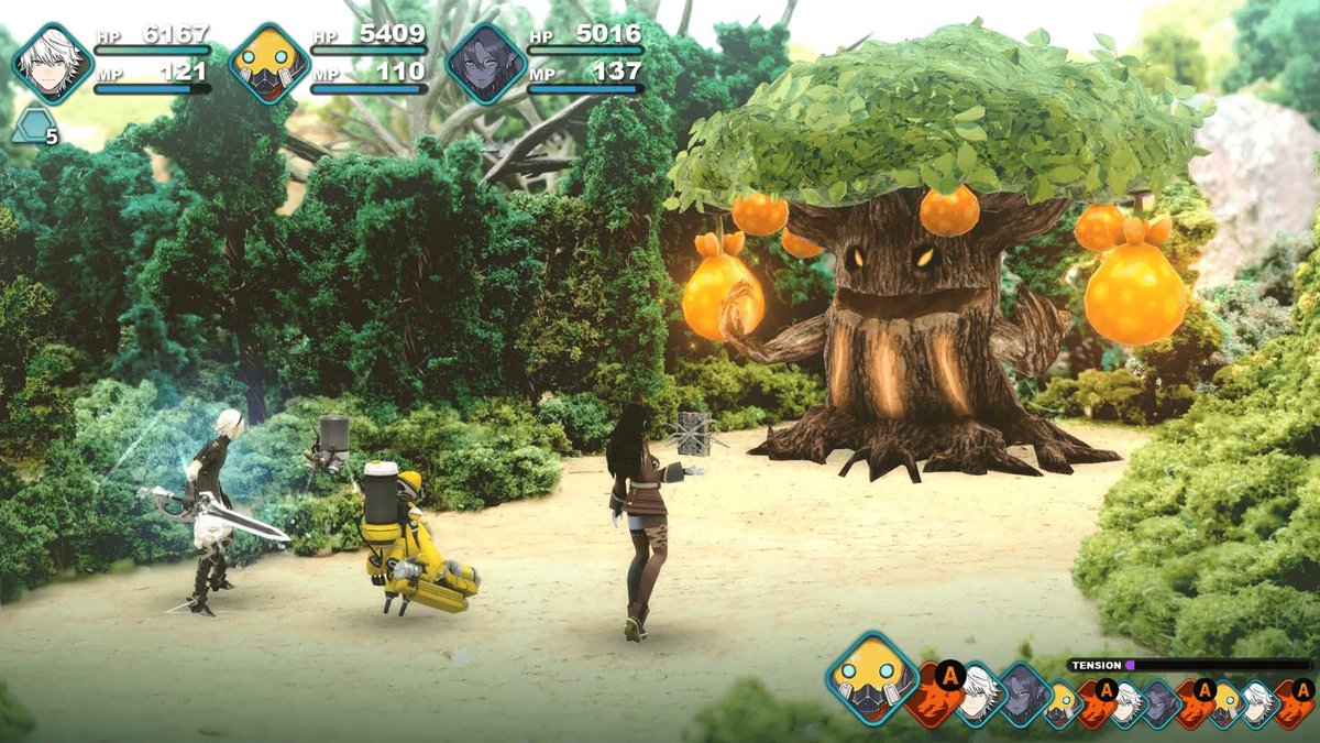 bos, boom, fruitboom, groene omgeving, game scène