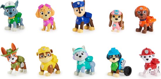 PAW Patrol 10e verjaardag - Alle poten aan dek-cadeauset met 10 PAW Patrol