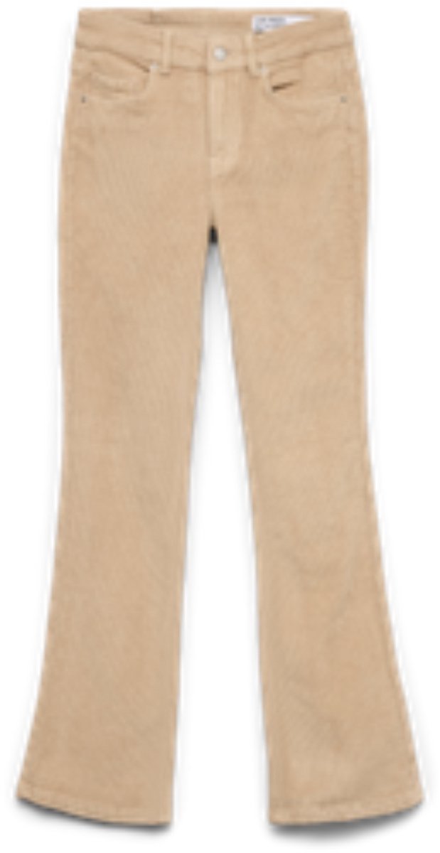 broek, katoen, beige, slim fit, kleding